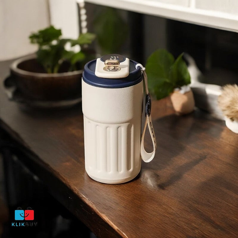 Thermos Bottle 450ml Smart Display Temperature 316 Stainless Steel Vacuum Cup Office Coffee Cup Business Portable Thermal Mug