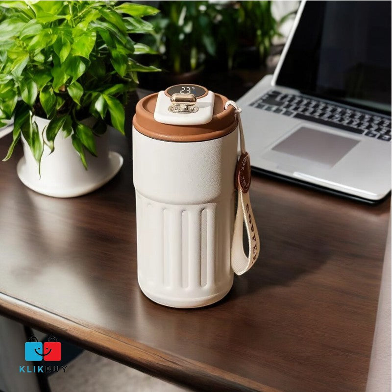 Thermos Bottle 450ml Smart Display Temperature 316 Stainless Steel Vacuum Cup Office Coffee Cup Business Portable Thermal Mug