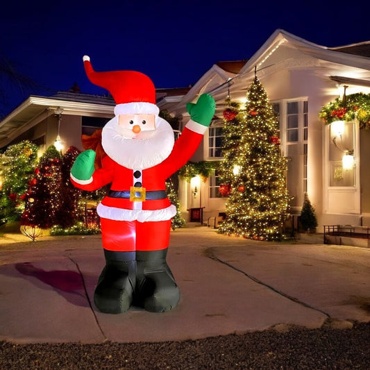 Backpack Santa Claus Christmas Decoration Inflatable Toys With LED Light 1.8M Inflatable Model Holiday Gift Indoor Outdoor Decor