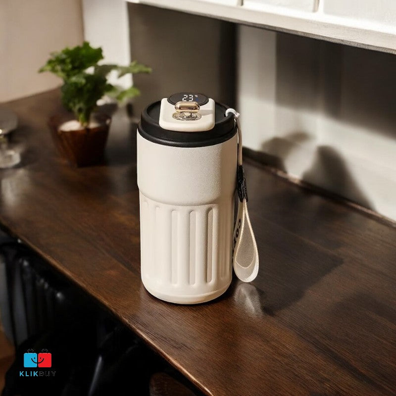 Thermos Bottle 450ml Smart Display Temperature 316 Stainless Steel Vacuum Cup Office Coffee Cup Business Portable Thermal Mug