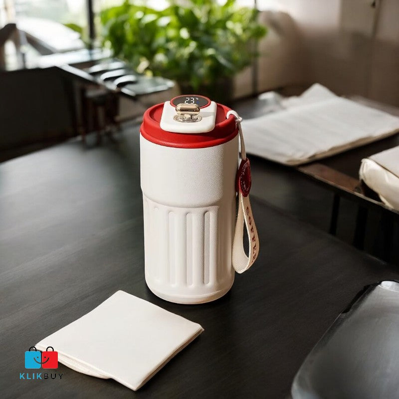 Thermos Bottle 450ml Smart Display Temperature 316 Stainless Steel Vacuum Cup Office Coffee Cup Business Portable Thermal Mug