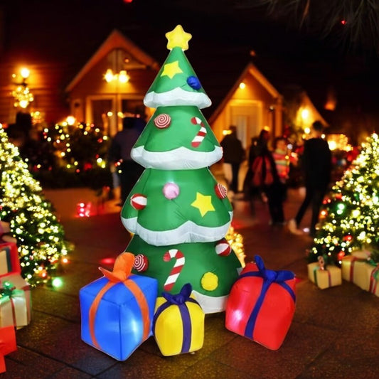 7FT Christmas Decoration Funny Novel Toy With LED Lights Home Festival Inflatable Model Outdoor  Courtyard Xmas Decor props